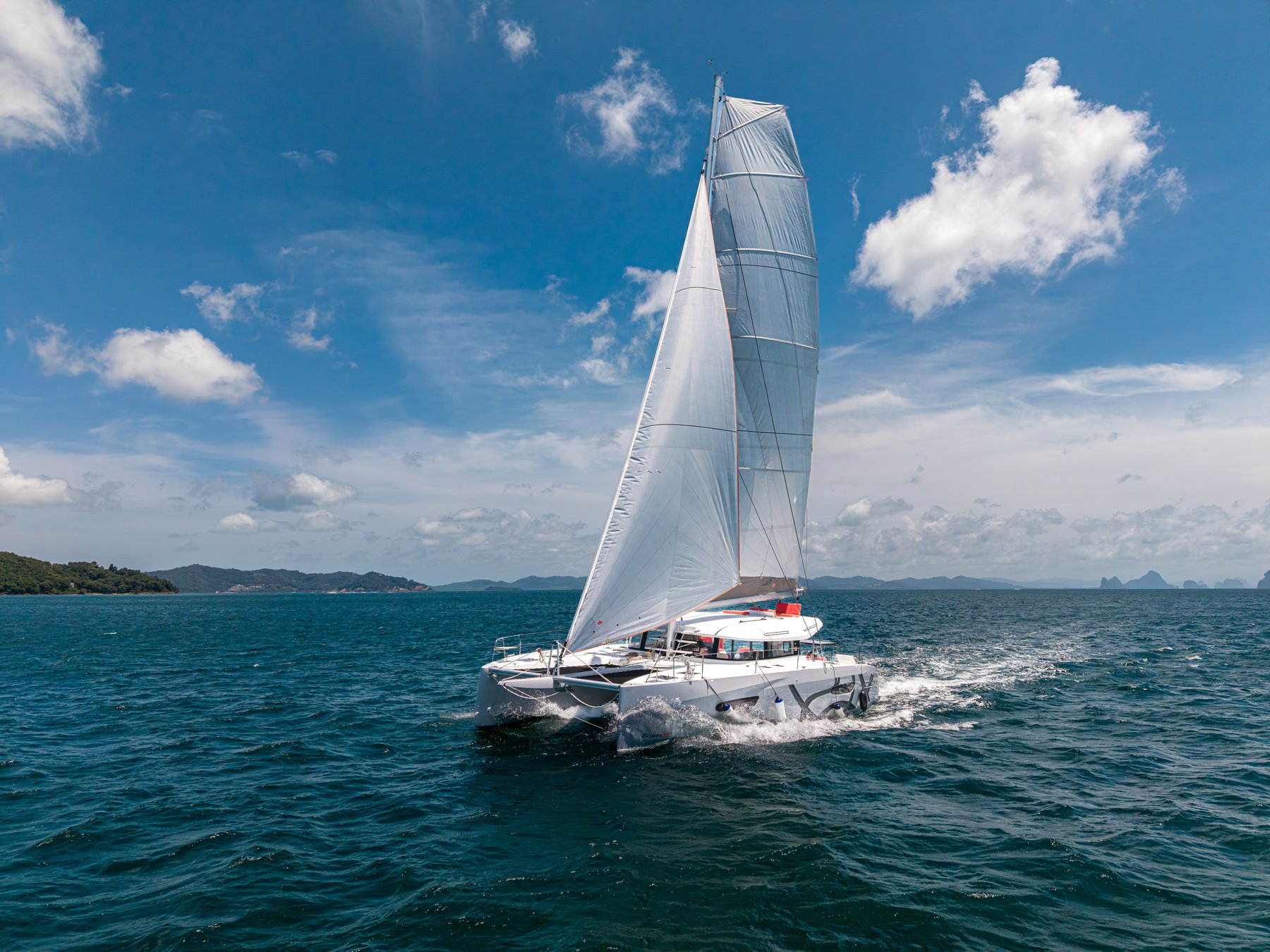 An Excess catamaran sailing