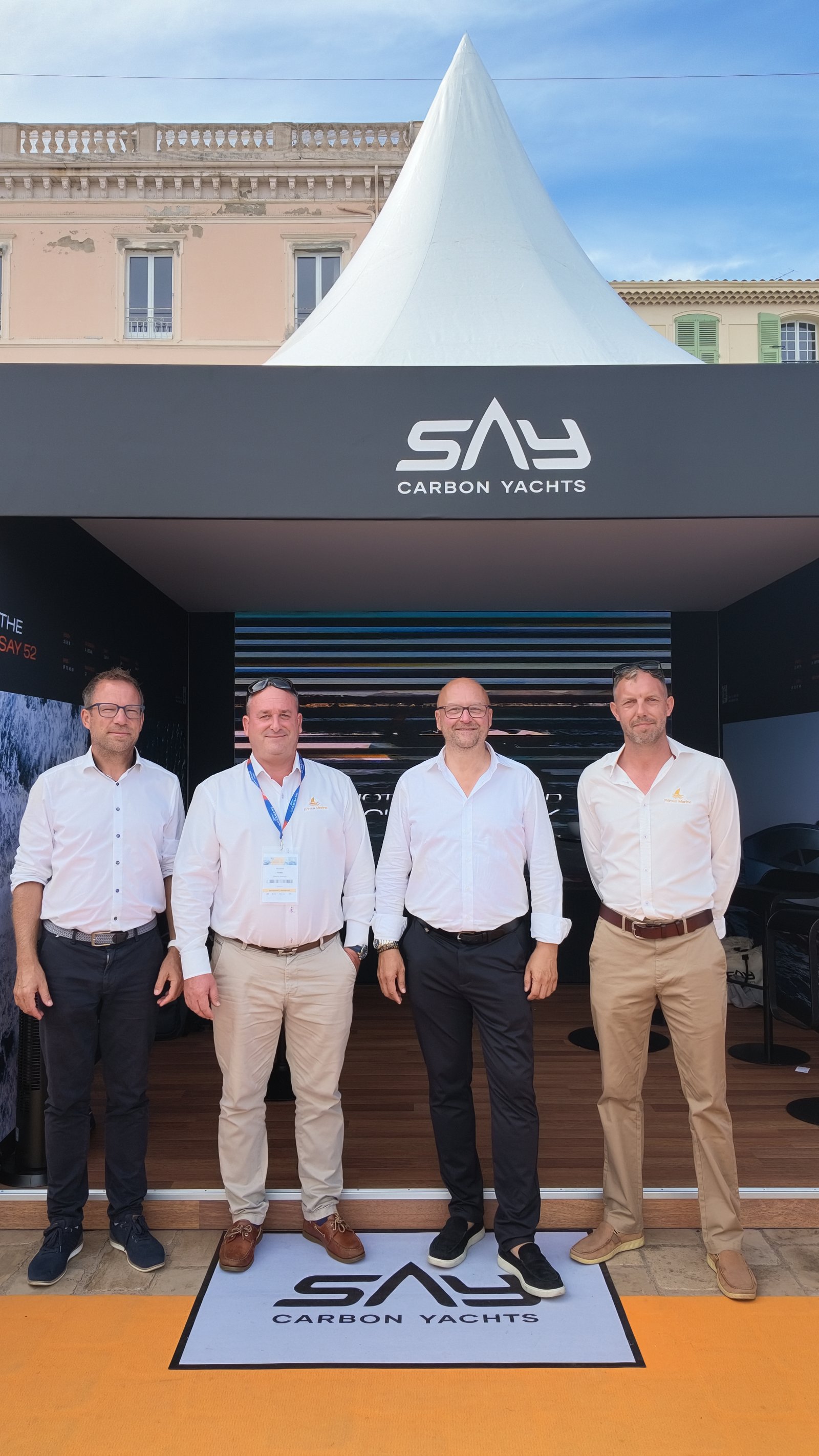 SAY Carbon Yachts stand at Cannes