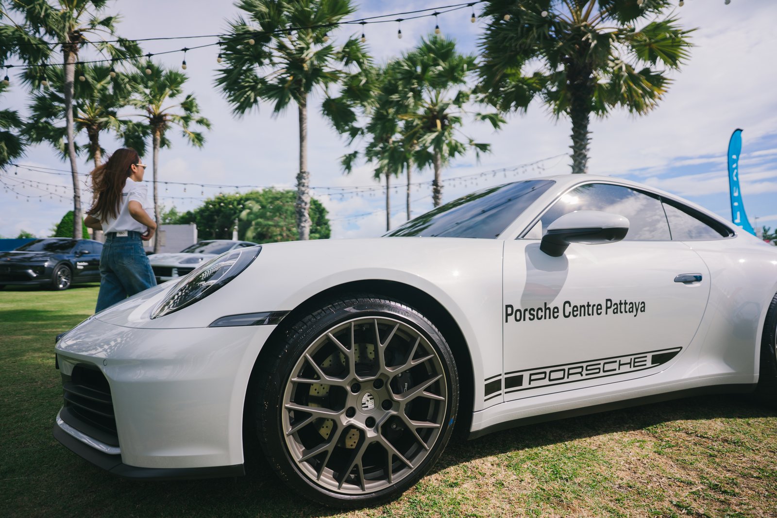 Porsche on display at the Beneteau Open Day