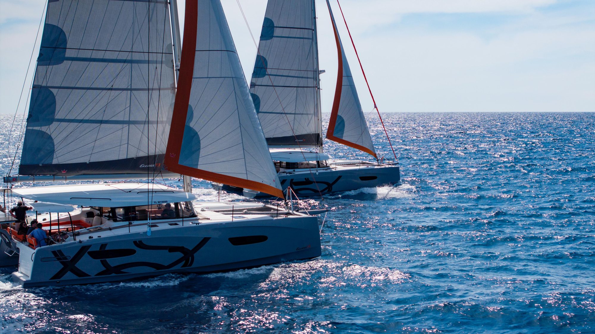 Excess 13 and Excess 14 sailing together off Phuket